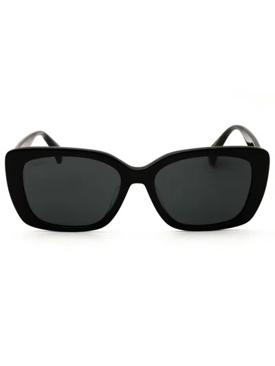 Max Mara Mm0158-k Sunglasses In Shiny Dark Green / Smoke
