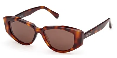 Max Mara Mm0161 52e Occhiali Da Sole Tartarugatishell Per Donna In Brown