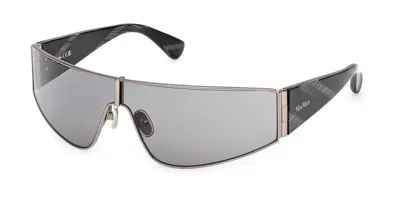 Max Mara Mm0164 14a Occhiali Da Sole Argentati Per Donna