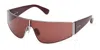 Max Mara Shield Sunglasses In Brown