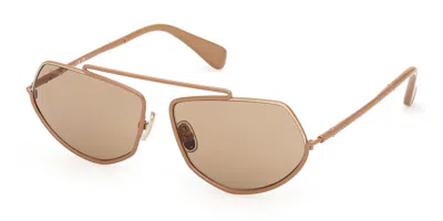 Max Mara Mm0165 45e Occhiali Da Sole Marroni Per Donna