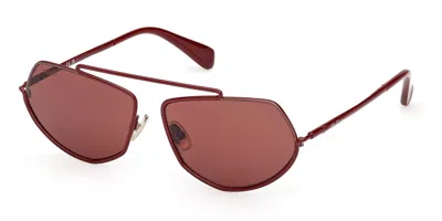 Max Mara Mm0165 69s Occhiali Da Sole Borgogna Per Donna