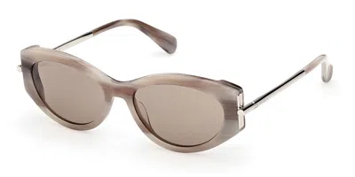 Max Mara Mm0167 60e Occhiali Da Sole Marroni Per Donna