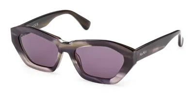 Max Mara Mm0169 83y Occhiali Da Sole Marroni Per Donna In Multi