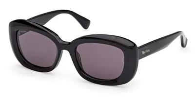 Max Mara Mm0170 01a Occhiali Da Sole Neri Per Donna In Black
