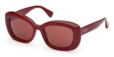 Max Mara Mm0170 69s Occhiali Da Sole Borgogna Per Donna In Red
