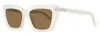 Max Mara Mm0171 Tapered Rectangular Acetate Sunglasses In Multi