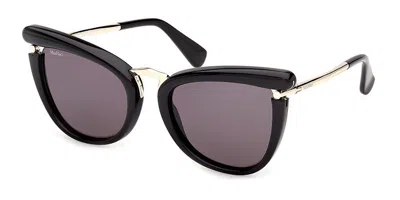 Max Mara Mm0186 01a Women's Sunglasses  Size 55