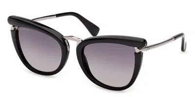Max Mara Mm0186 01b Women's Sunglasses  Size 55