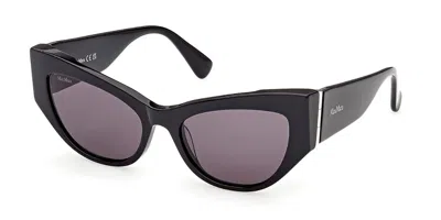 Max Mara Mm0192 01a Women's Sunglasses  Size 54 In Black
