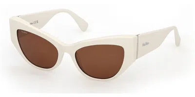 Max Mara Mm0192 25e Women's Sunglasses  Size 54 In White