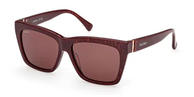 Max Mara Mm0193 71s Women's Sunglasses  Size 54 In Burgundy