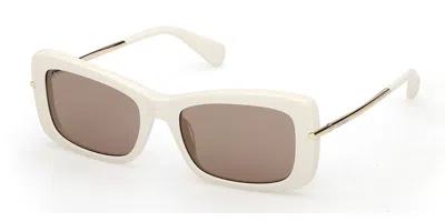 Max Mara Mm0194 25e Women's Sunglasses  Size 54 In Brown
