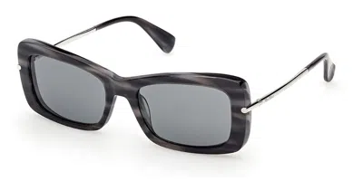 Max Mara Mm0194 64a Women's Sunglasses  Size 54 In Black