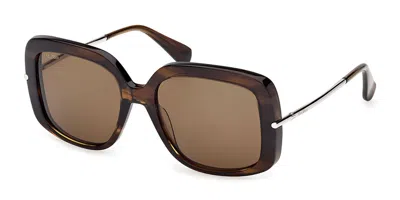 Max Mara Mm0195 61n Women's Sunglasses  Size 55 In Brown