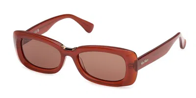Max Mara Mm0197 42e Women's Sunglasses  Size 53 In Red
