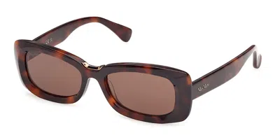 Max Mara Mm0197 52e Women's Sunglasses  Size 53 In Brown