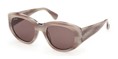 Max Mara Mm0198 20e Women's Sunglasses  Size 52 In Neutral