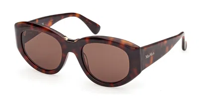 Max Mara Mm0198 52e Women's Sunglasses  Size 52 In Brown