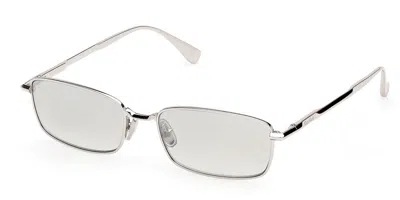 Max Mara Mm0199 16c Women's Sunglasses Silver Size 55 In Metallic