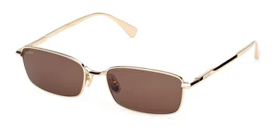 Max Mara Mm0199 30e Women's Sunglasses Gold Size 55