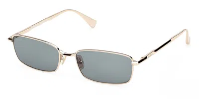 Max Mara Mm0199 32n Women's Sunglasses Gold Size 55