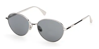 Max Mara Mm0200 16a Women's Sunglasses Silver Size 54 In Metallic