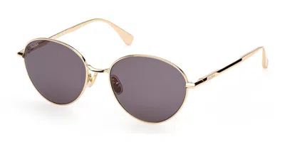 Max Mara Mm0200 30a Women's Sunglasses Gold Size 54