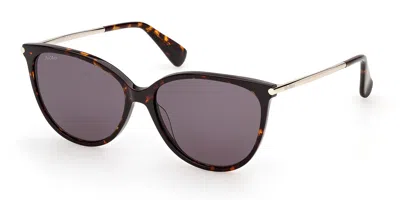 Max Mara Mm0201 52a Women's Sunglasses Tortoiseshell Size 57 In Brown