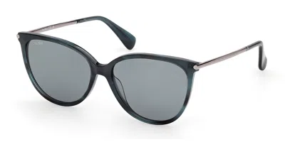 Max Mara Mm0201 64n Women's Sunglasses Blue Size 57