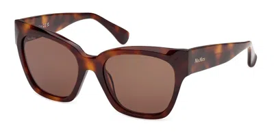 Max Mara Mm0204 52e Women's Sunglasses Tortoiseshell Size 54 In Brown