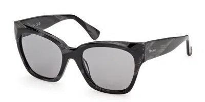Max Mara Mm0204 63a Women's Sunglasses Black Size 54