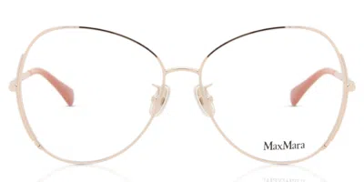 Max Mara Mm5001-h 028 Occhiali Da Vista Rose-oro Per Donna (solo Montatura) In Gold