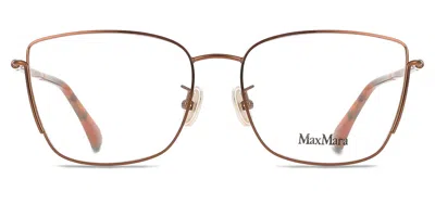 Max Mara Mm5004-h 034 Occhiali Da Vista Marroni Per Donna (solo Montatura) In Gold
