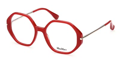 Max Mara Mm5005 066 Occhiali Da Vista Rossi Per Donna (solo Montatura) In Red