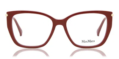 Max Mara Mm5007 Women's Glasses, Red, Size 53 In Gold