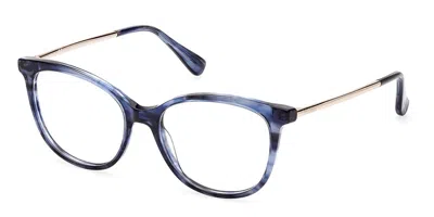 Max Mara Mm5008 Women's Glasses, Blue, Size 52 In Pink