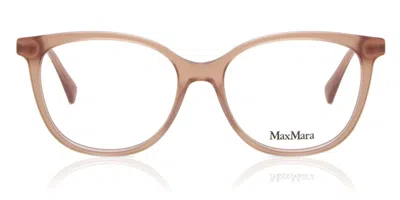 Max Mara Mm5008 045 Occhiali Da Vista Marroni Per Donna (solo Montatura) In Neutral