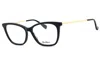 Max Mara Ladies Blue Rectangular Eyeglass Frames Mm5009 In Blue