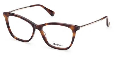 Max Mara Mm5009 052 Occhiali Da Vista Tartarugatishell Per Donna (solo Montatura) In Multi