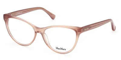Max Mara Mm5011 072 Women's Glasses Pink Size 55 - Free Lenses - Blue Light Block Available In Brown