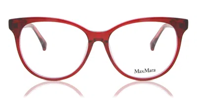 Max Mara Mm5012 066 Women's Glasses Red Size 54 - Free Lenses - Blue Light Block Available In Brown