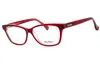 Max Mara Mm5013 Rectangular Acetate Eyeglasses In Bordeaux