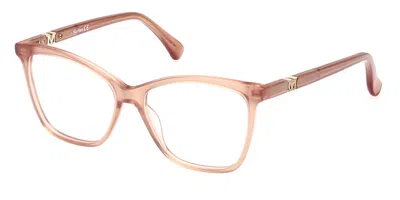 Max Mara Mm5017 Women's Glasses, Brown, Size 53 In Orange