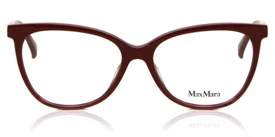 Max Mara Mm5018 066 Women's Glasses Red Size 53 - Free Lenses - Blue Light Block Available In Brown