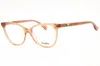 Max Mara Mm5018 Rectangular Acetate Eyeglasses In Brown
