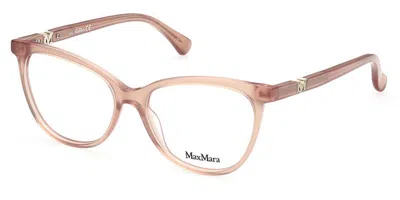 Max Mara Mm5018 045 Occhiali Da Vista Marroni Per Donna (solo Montatura) In Brown