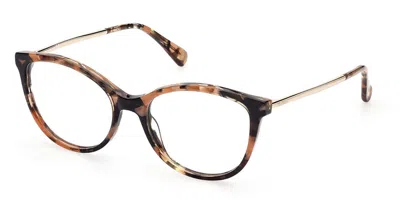 Max Mara Mm5027 052 Occhiali Da Vista Tartarugatishell Per Donna (solo Montatura) In Brown