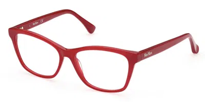 Max Mara Mm5032 066 Women's Glasses Red Size 54 - Free Lenses - Blue Light Block Available