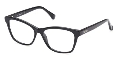 Max Mara Mm5032 001 Occhiali Da Vista Neri Per Donna (solo Montatura) In Black